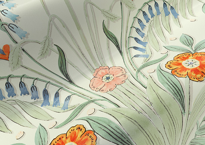 Cotswold Faux Silk, Persimmon - Twist&Fit Roman Blind - Image 4